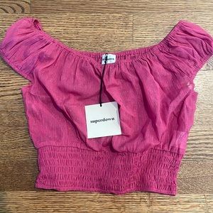 Super down NWT Pink Crop top